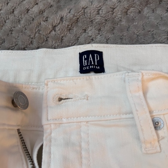 Gap Slim Straight Distressed Jeans White Size 29 - Picture 9 of 12